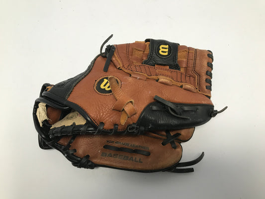 Baseball Glove Child Junior Size 11in Wilson Thick Leather Fits On Left Hand