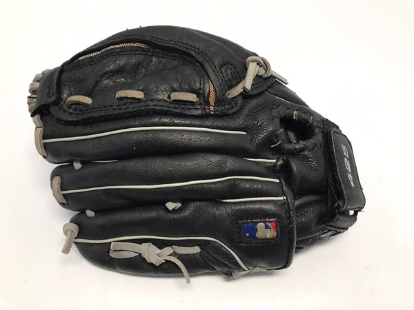 Baseball Glove Child Size 10 Wilson Black Leather Fits Left Hand Excellent