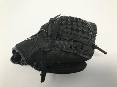 Baseball Glove Child Size 10 inch Mizuno Black  Leather Fits Left Hand Like New