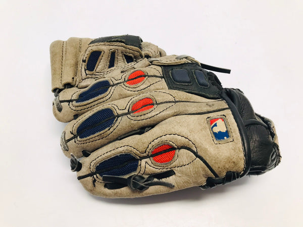 Baseball Glove Child Size 10 inch Wilson Grey Black Leather Fits Left Hand