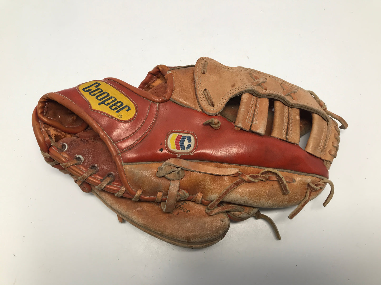 Baseball Glove Men's Size 12in Cooper Tan Leather Fits On Right Hand