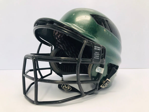 Baseball Helmet With Cage Junior 6.5-7.5 inch Rawlings Green