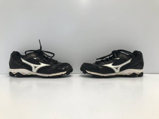 Baseball Shoes Cleats Child Size 2 Mizuno Black White