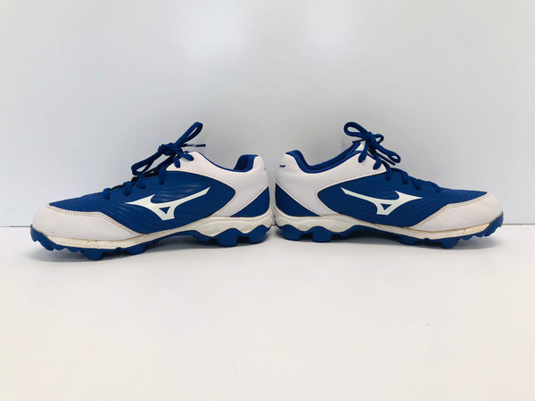 Baseball Shoes Cleats Child Size 5 Youth Blue White Excellent