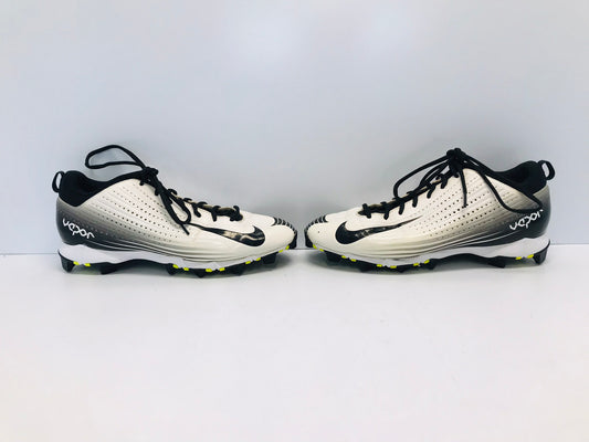 Baseball Shoes Cleats Men's Size 11.5 Nike Vapor Black White Lime Excellent