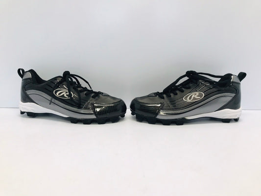 Baseball Shoes Cleats Men's Size 7 Rawlings Black White Lime Like New