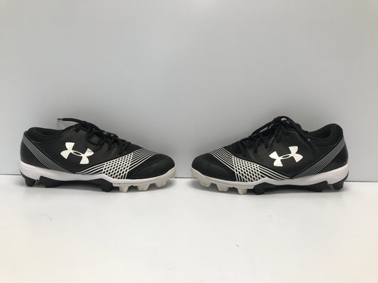 Baseball Shoes Cleats Men's Size 8.5 Black White Under Armour Like New