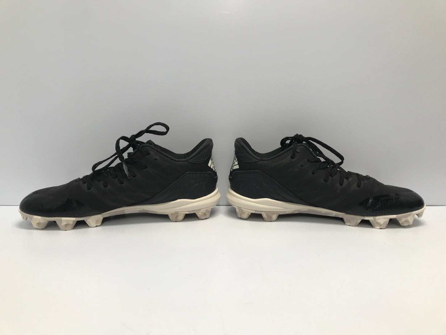Baseball Shoes Cleats Men's Size 9.5 Adidas Black White