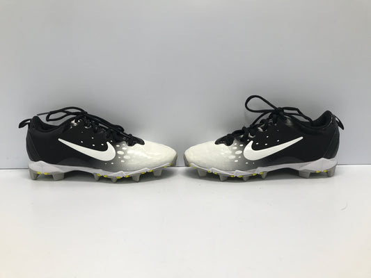 Baseball Shoes Cleats Men's Size 9 Nike Black White Like New