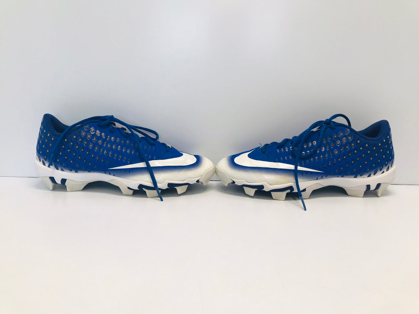 Baseball Shoes Cleats Men's Size 9 Nike Vapor Blue White Excellent