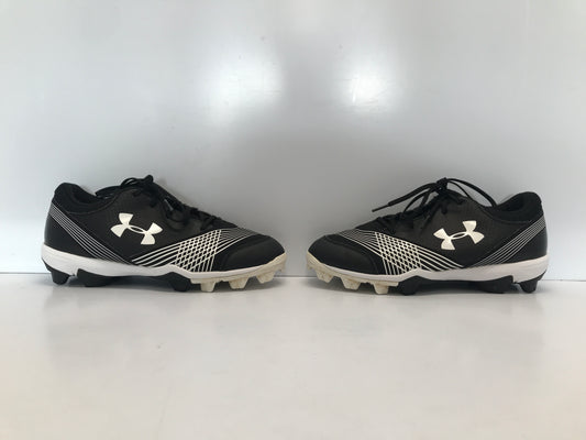 Baseball Shoes Cleats Men's Size 9 Under Armour Black White Like New