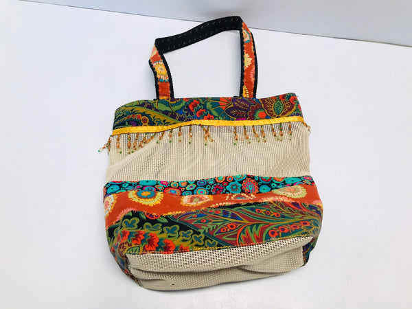 Beaded Shopping Bag 11x11in New Handmade