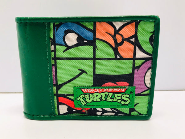 Bi-Fold Wallet Teenage Mutant Ninja Turtles Leather Canvas As New