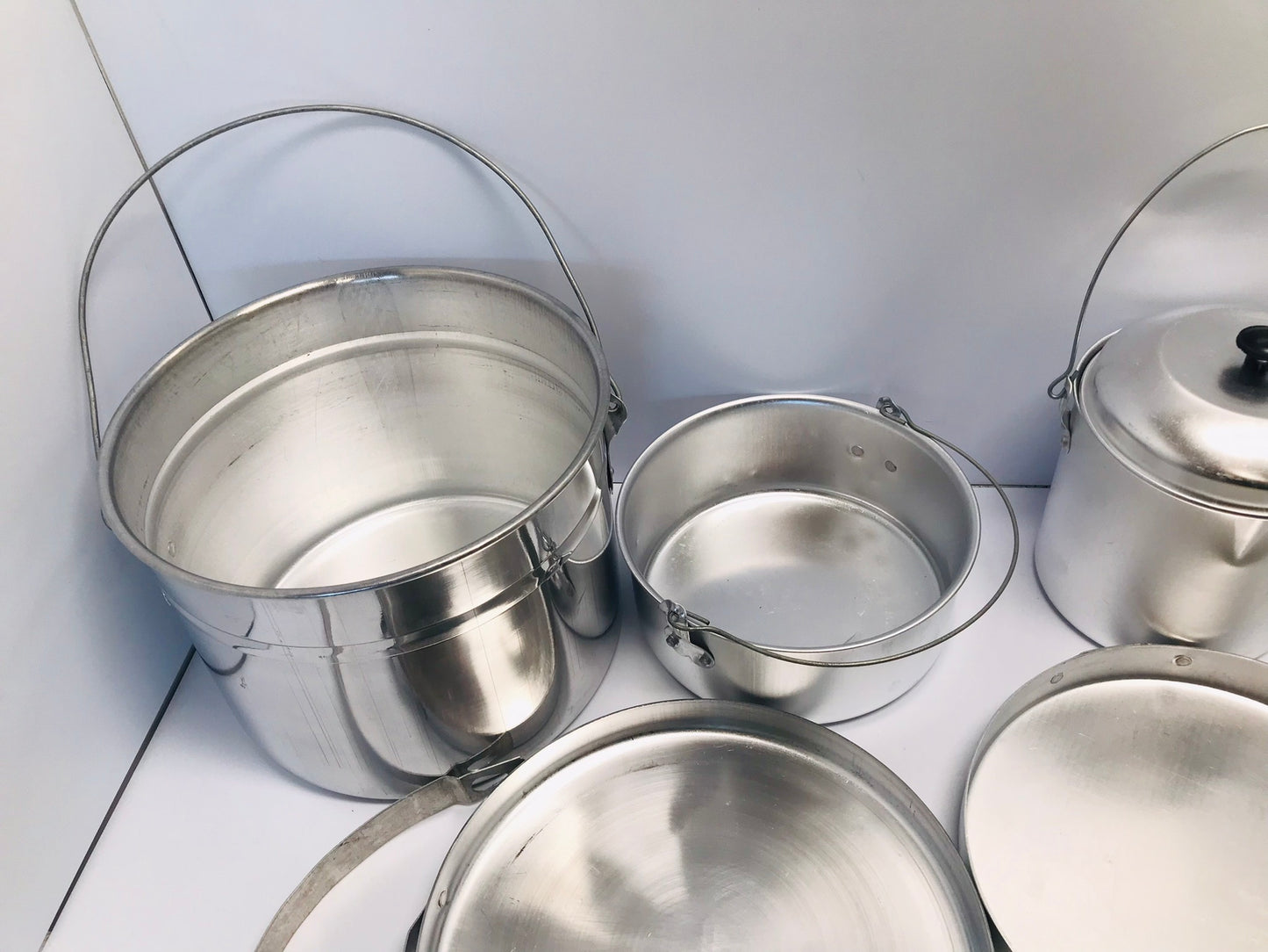 Camping 6 Family NEW Heavy Aluminum Plastic Cook Set