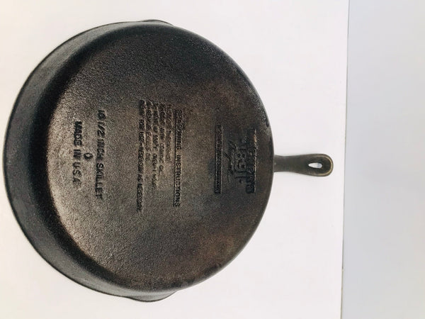 Camping Cast Iron Vintage Wagner's 1891 Original 10.5 inch Frying Fry Pan Outstanding Quality Made In USA