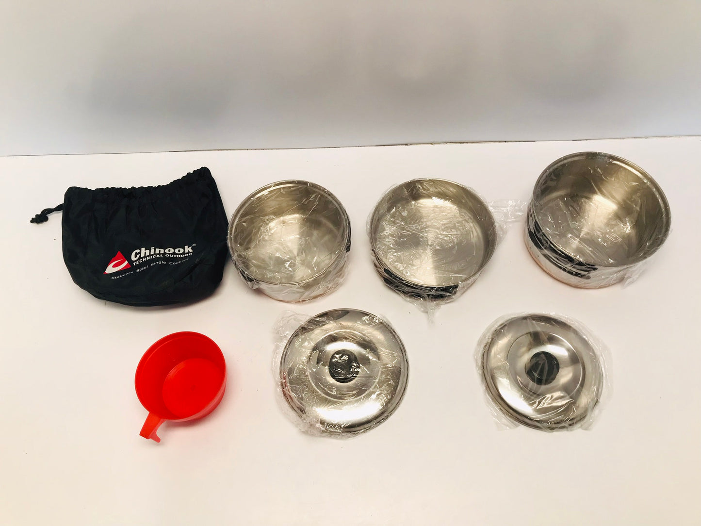 Camping Chinook Cook Set Single New In Bag Stainless Steel Outstanding Quality
