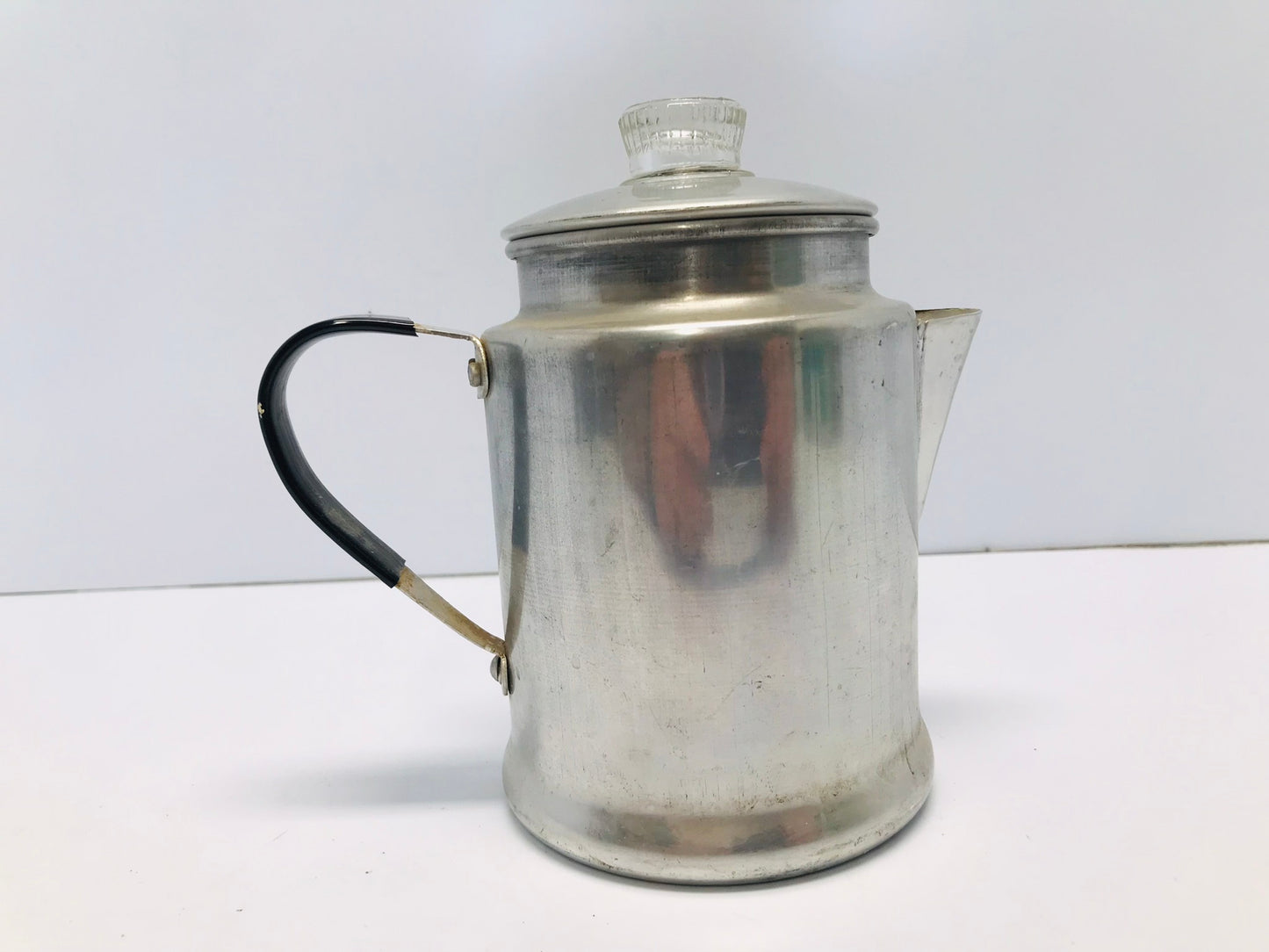 Camping Coffee Pot Perolator 2 cup Aluminum Rustproof Fast Heat Up Outdoor Use Excellent As New