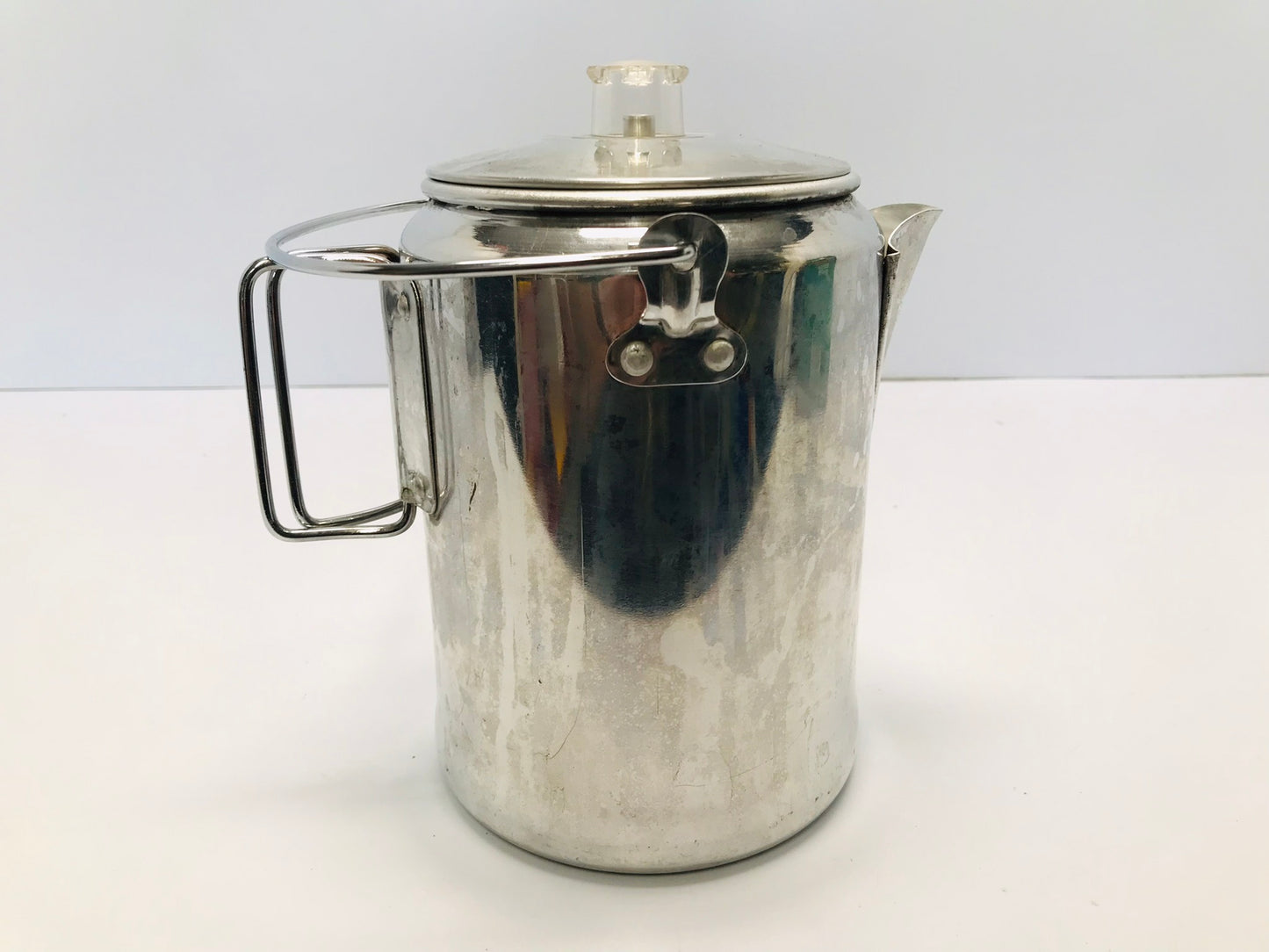 Camping Coffee Pot Perolator 6-8 cup Aluminum Rustproof Fast Heat Up Outdoor Use Excellent As New