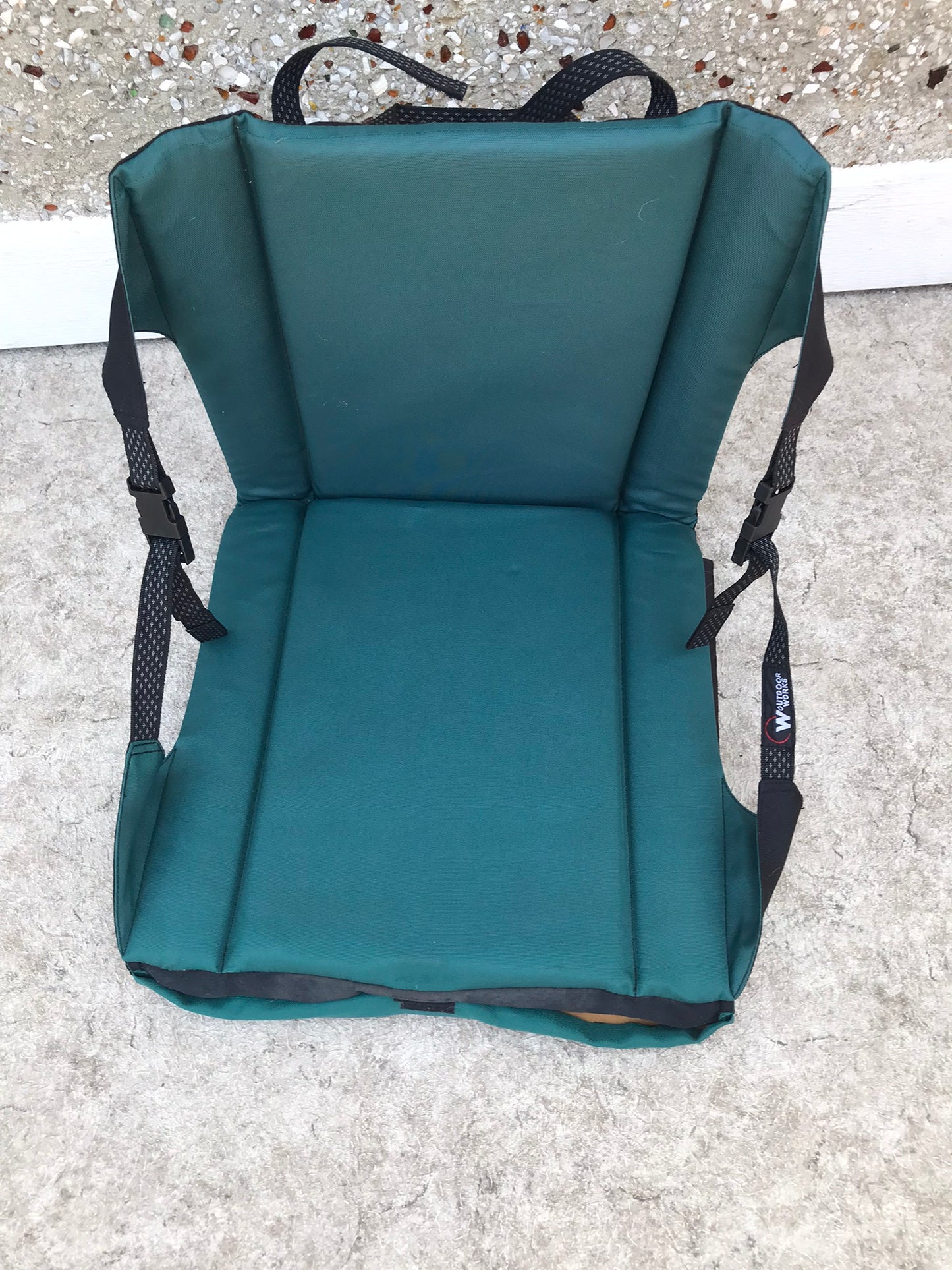 Camping Fishing Sports Kayak Outdoor Folding Seat Pad Cushion Lounge Chair Lizard Plus Stadium Seat Teal Green Excellent