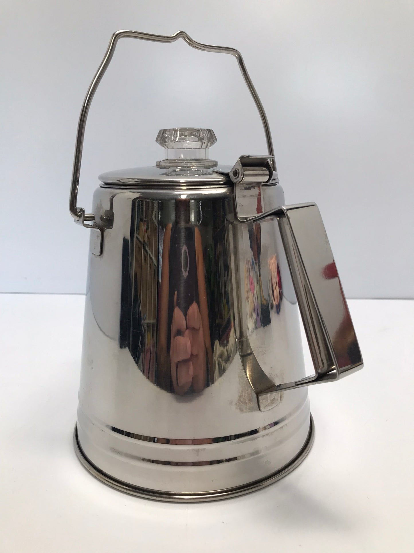 Camping Fishing Stainless 8 Cup Coffee Percolator Coffee Maker Like New Outstanding Quality