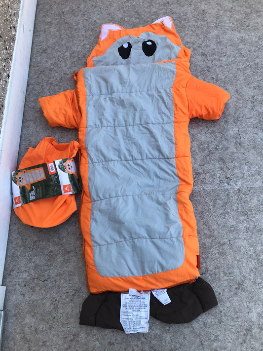 Camping Sleeping Bag Child Size Ozark Trails Floppy The Fox Fits Child Up To 5'2 inch Excellent