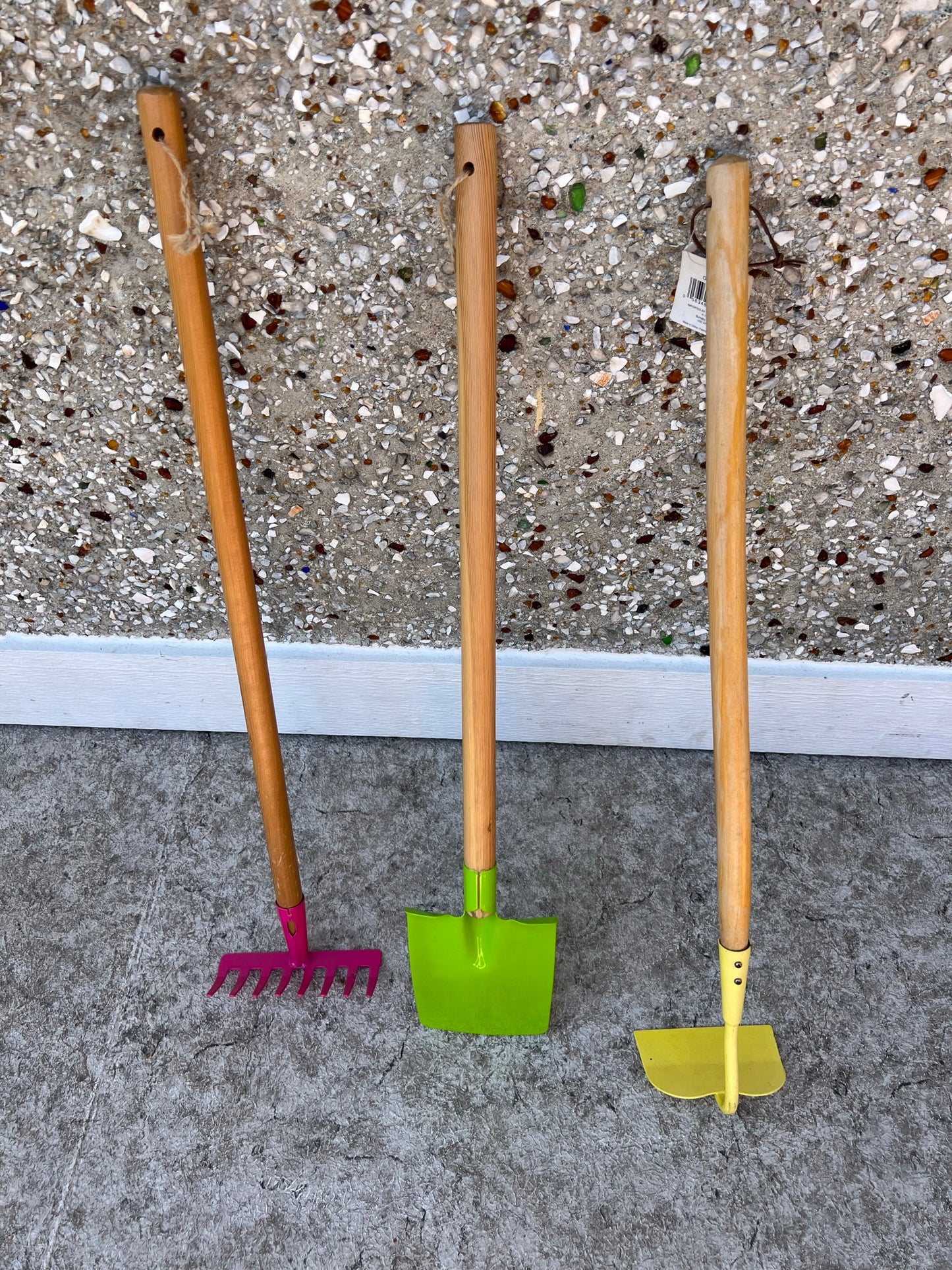 Child Size Garden Tools Gardening Wood and Metal Like New 28 inch Used Once Mint Condition