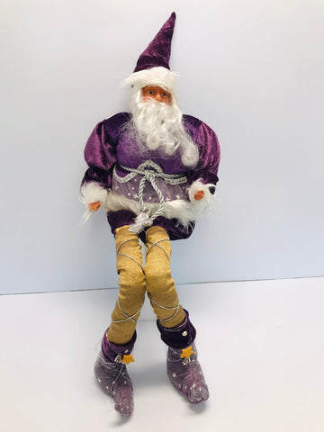 Christmas Father Christmas Santa With Bling 22 Inch Bendable