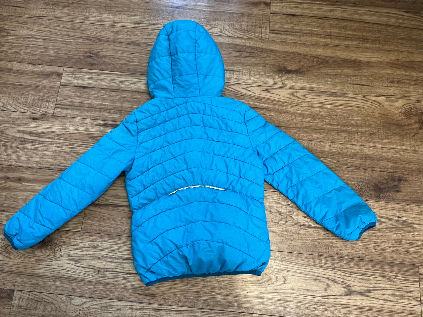 Coat Child Size 7-8 Paradox Puffer Coat Aqua Blue