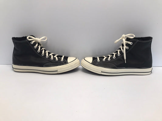 Converse All-Star Chuck Taylors Men's Size 12 High Tops Leather With Faux Fur Insides Like New