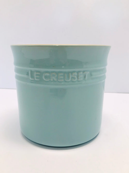Cottage and Home New Le Creuset Utensil Crock Powder Blue Pottery