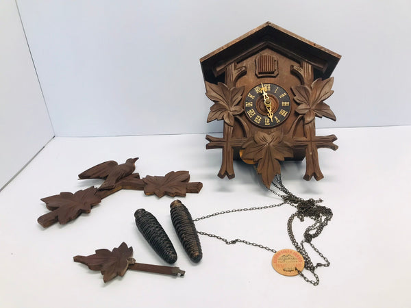 Cuckoo Clock Vintage Old Carved-Style Made In Germany RARE