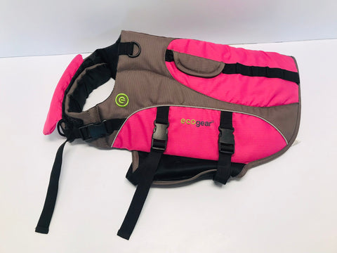 Dog Jacket Large 35-60 Pounds Ecogear Pink Grey Black Excellent