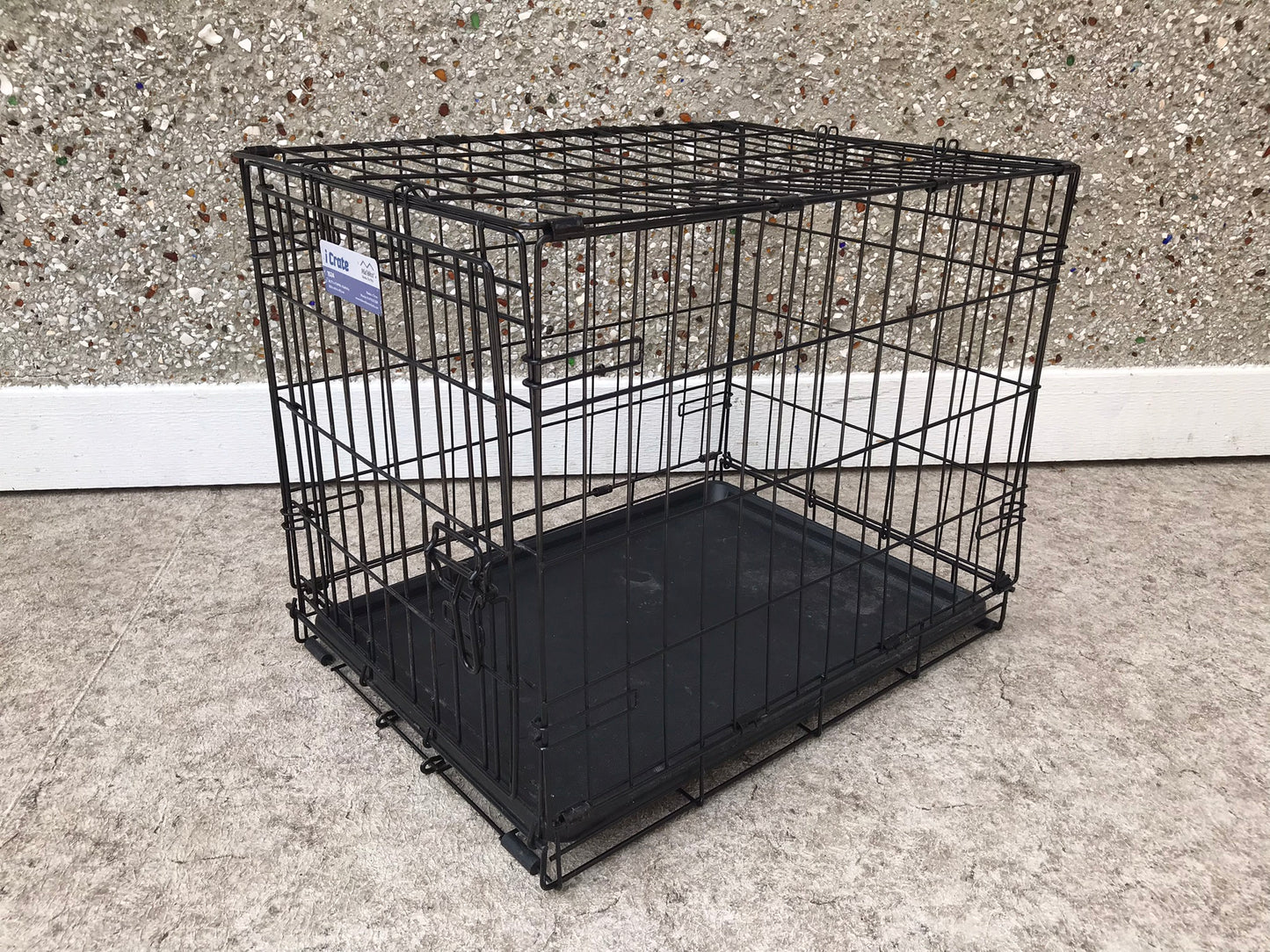 Dog Pet Puppy Kennel Crate Folding 24x12x17 Medium Up To 20 Pounds
