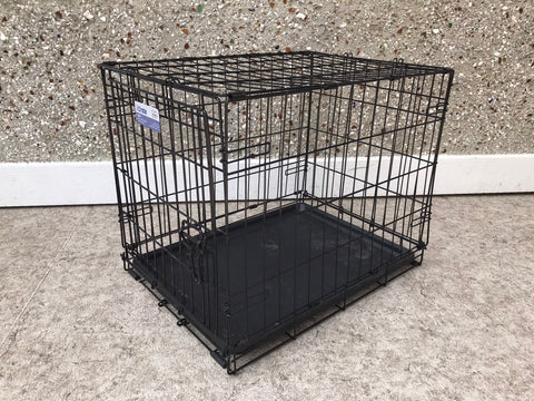 Dog Pet Puppy Kennel Crate Folding 24x12x17 Medium Up To 20 Pounds