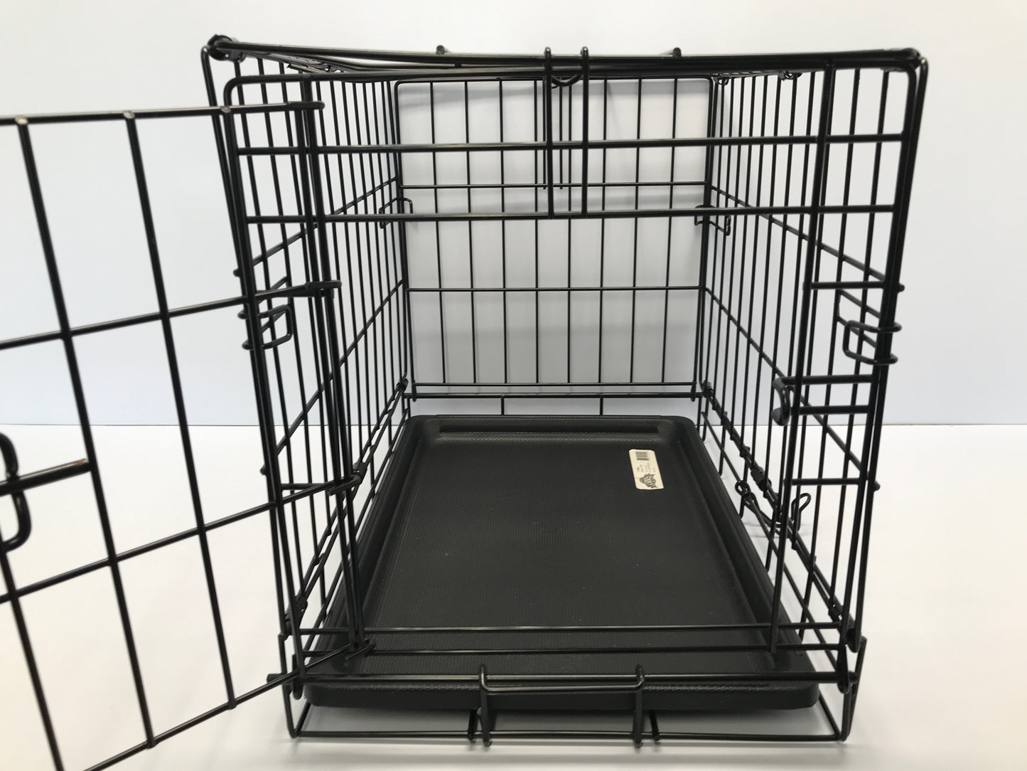 Dog Puppy Cat Small Folding Metal Crate Kennel 15x17x12 inch With Tray Like New