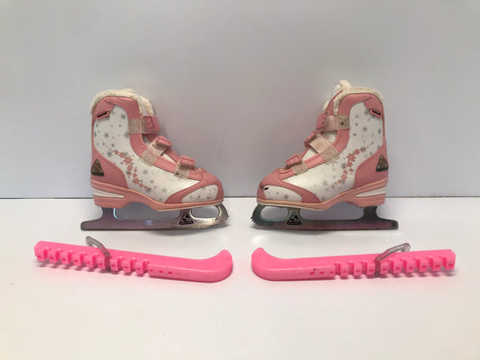 Figure Skates Child Size 11 Jackson Soft Skates Pink White Like New