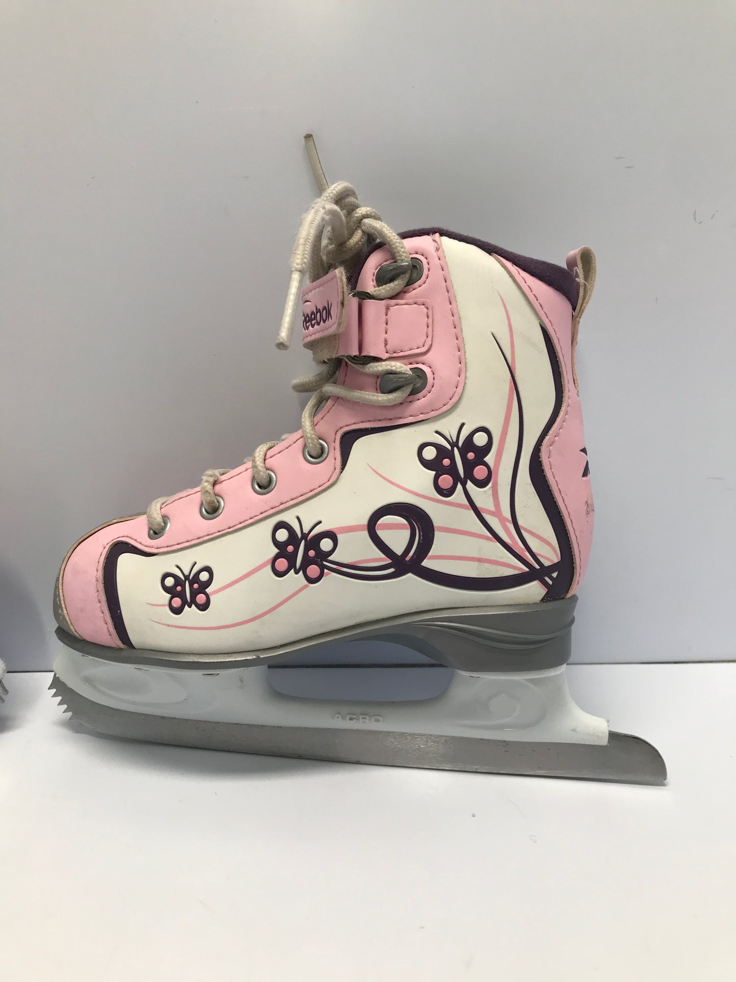 Figure Skates Child Size 12 Reebox Glitter Girl