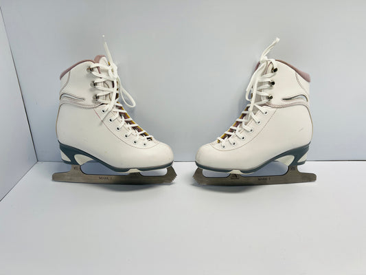 Figure Skates Child Size 3 Jackson Soft Skates White Purple Excellent
