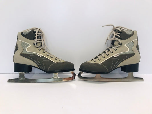 Figure Skates Ladies Size 7  Soft Skates Grey Excellent