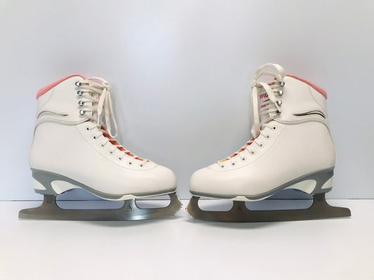 Figure Skates Ladies Size 9 Jackson Cameo White Pink New Demo Model