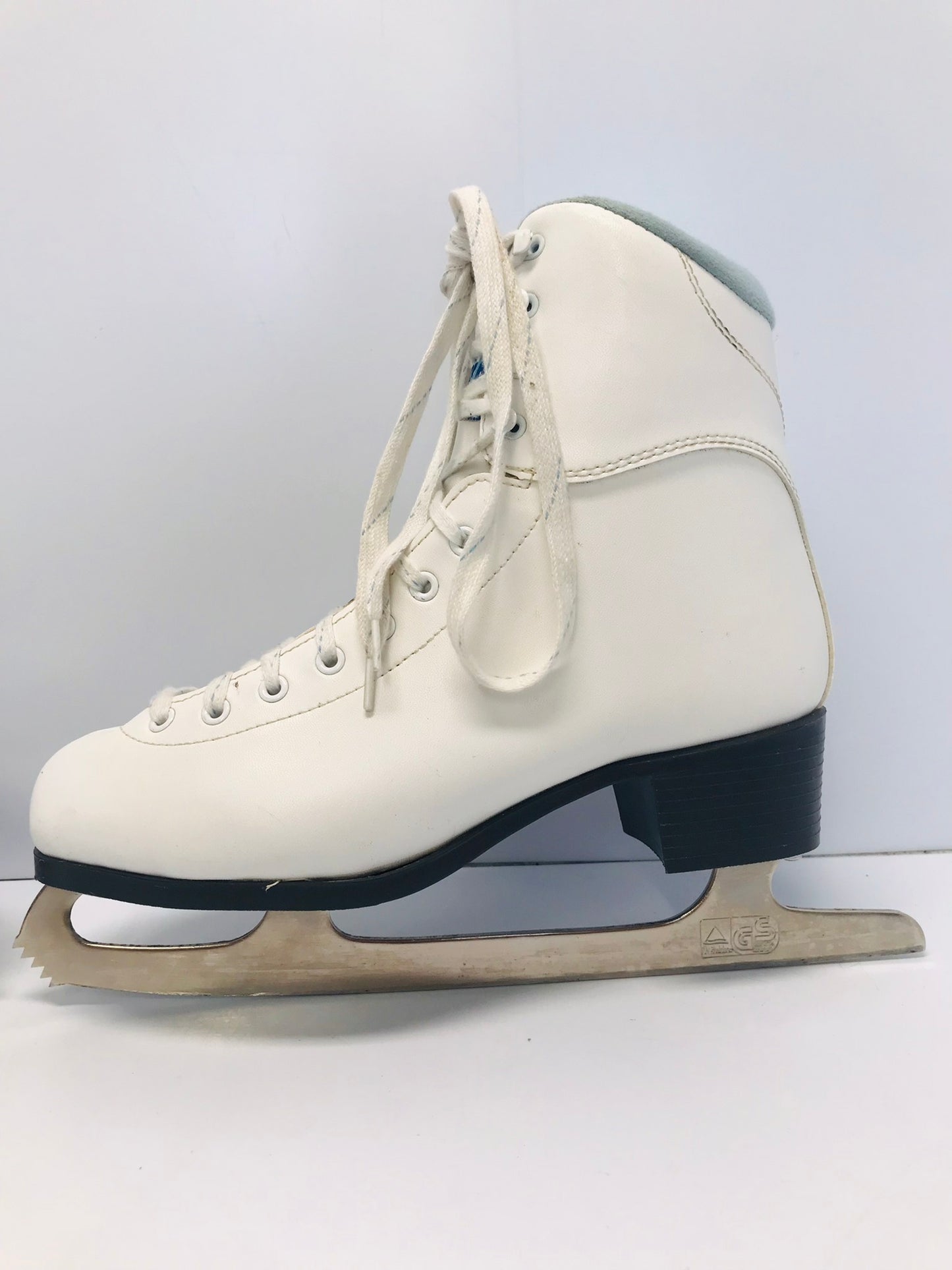 Figure Skates Ladies Size 9 Jackson Soft Skates White Blue Like New
