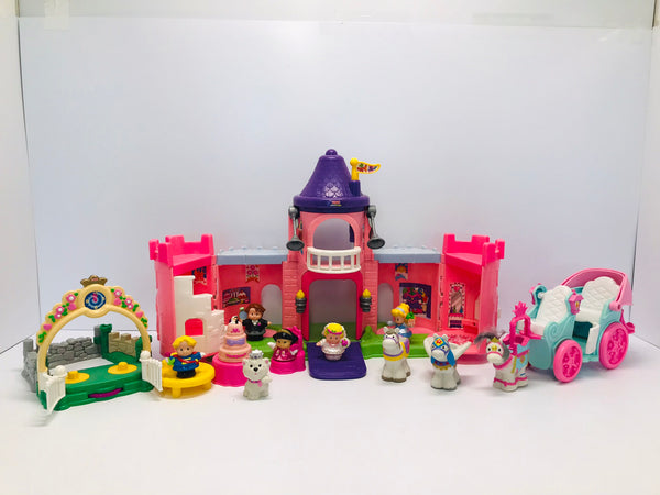 Fisher Price Little People Pink Castle Fully Loaded With All The Extra's They Made