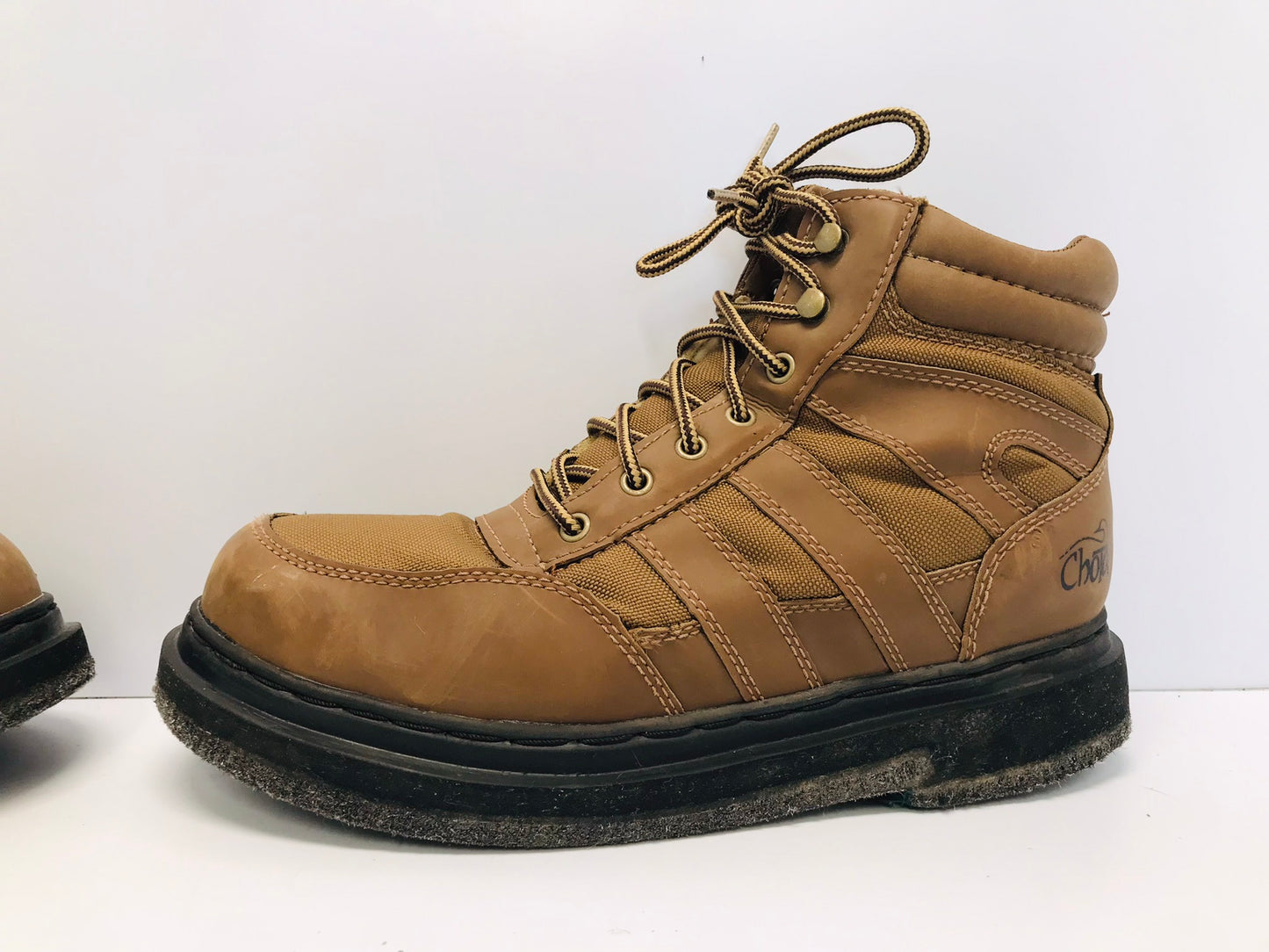 Fishing Adventures Chota Boots Men's Size 10 Wading Fly Fishing Boots with Felt Sole Excellent