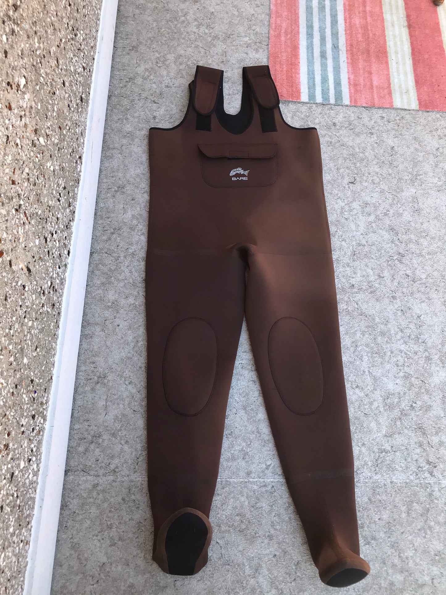 Fishing Adventures Men's Size Large Bare Fishing Waders with Foot Size 11  Stocking Foot Excellent As New