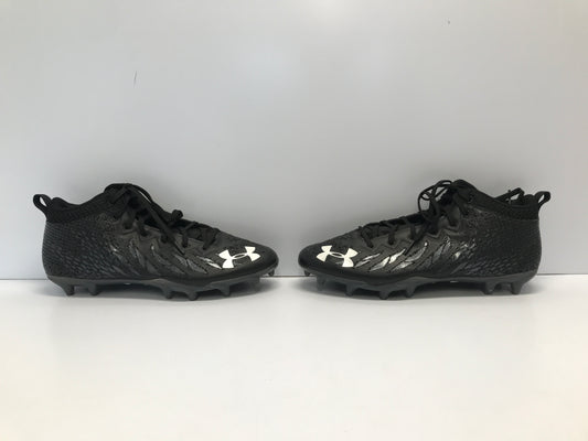 Football Rugby Baseball Soccer Shoes Cleats Men's Size 10 Under Armour Spot Light Black Like New