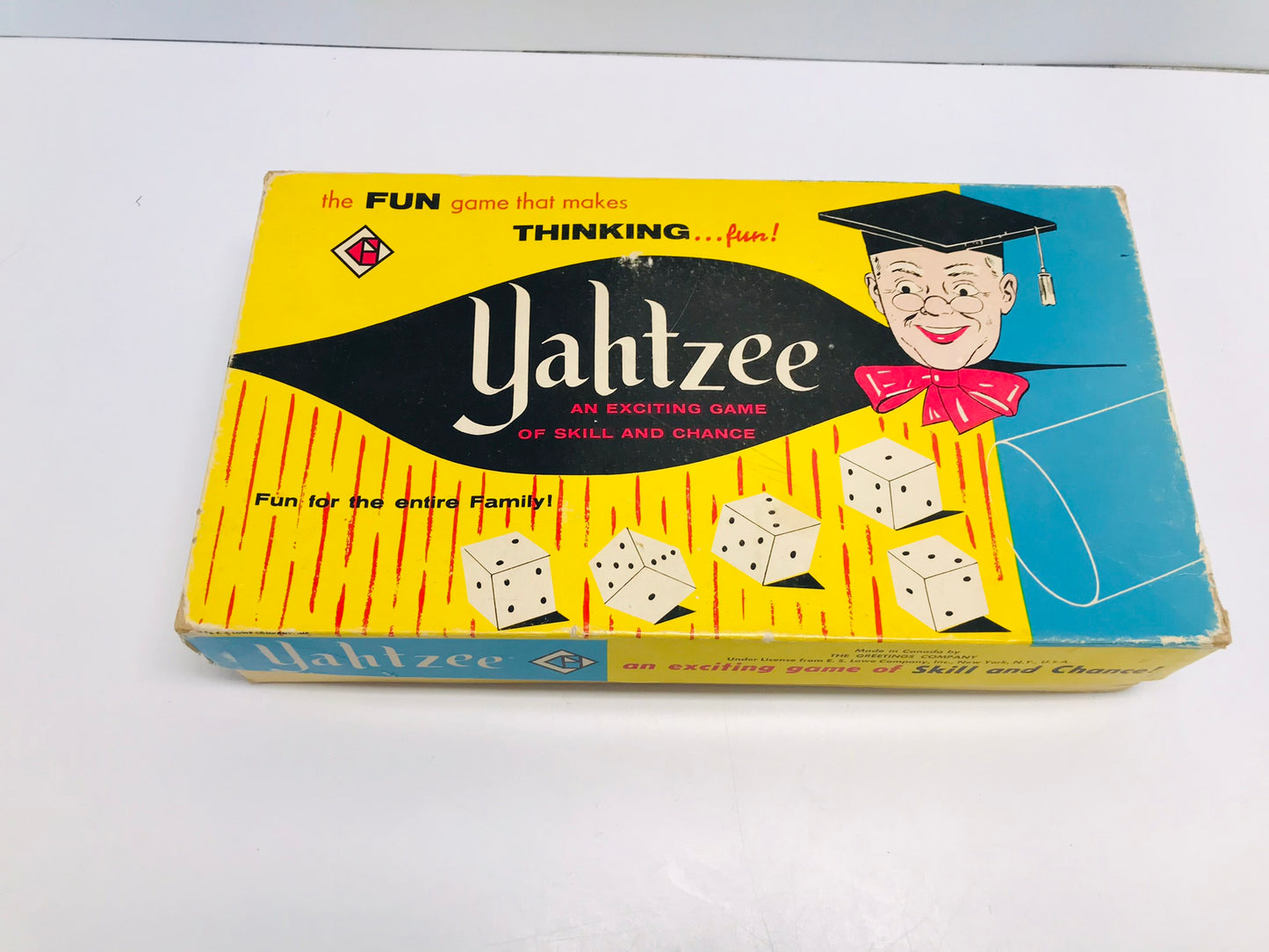 Game 1956 Yahtzee Vintage Rare