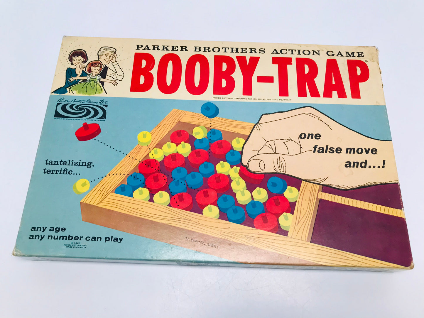 Game 1965 Booby-Trap Parker Brothers Vintage Rare Complete