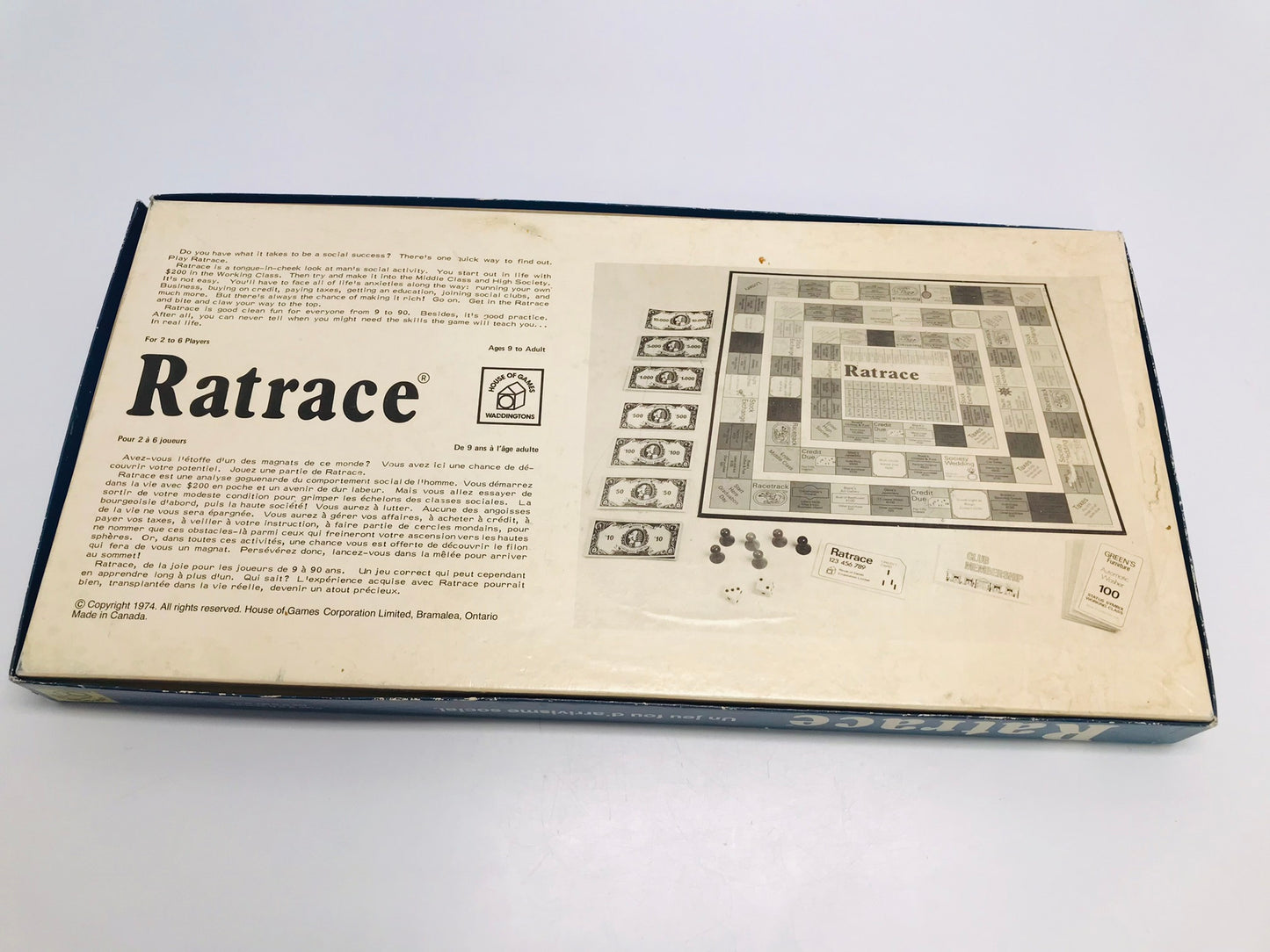 Game 1974 Rat Race Vintage House Of Board Games Waddington Complete Rare