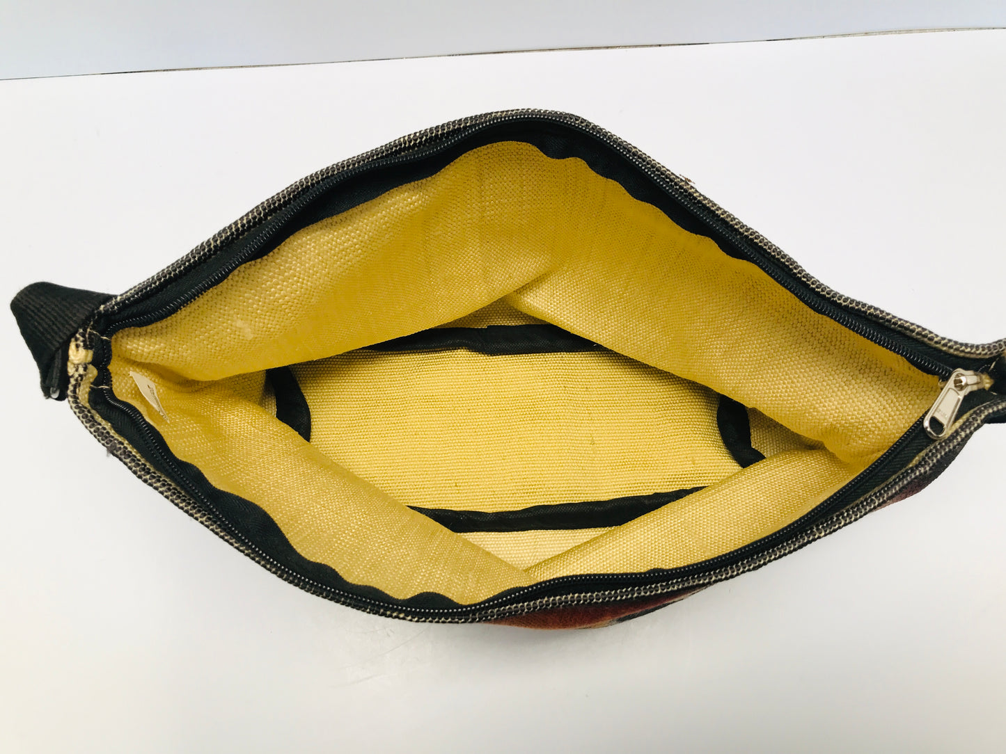Halloween Beach Party Bag Zipper Works Perfect Condition 18x11 inch Cotton Poly