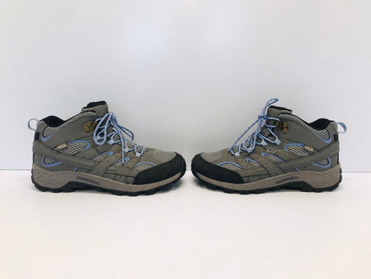 Hiking Boots Ladies Size 7 Merrell Moab Boots Grey Waterproof Worn Once